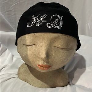 Harley-Davidson Black Sparkling Rhinestone Skull cap